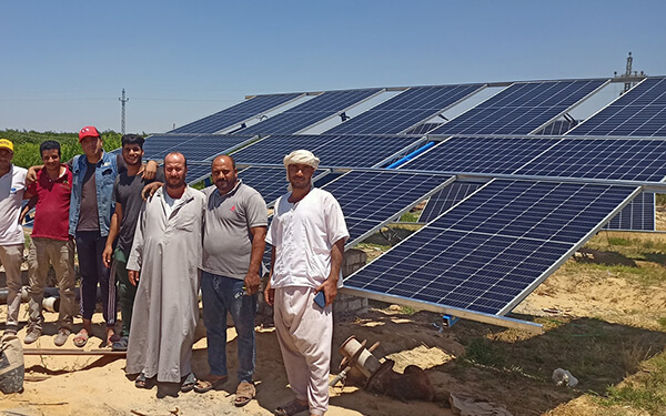 Fayum, Mısır'da 18kW Güneş Enerjili Su Pompası İnvertörü