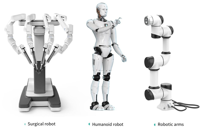 çok çeşitli robot bağlantı bileşenleri için uygundur